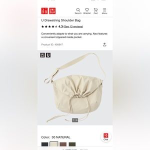 uniqlo drawstring bag